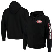 Wholesale Cheap San Francisco 49ers G-III Sports by Carl Banks Post Route Full-Zip Hoodie Black