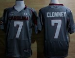 Wholesale Cheap South Carolina Gamecocks #7 Jadeveon Clowney Gray Jersey