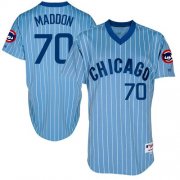 Wholesale Cheap Cubs #70 Joe Maddon Blue(White Strip) Cooperstown Throwback Stitched MLB Jersey