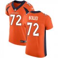 Wholesale Cheap Nike Broncos #72 Garett Bolles Orange Team Color Men's Stitched NFL Vapor Untouchable Elite Jersey