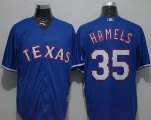 Wholesale Cheap Rangers #35 Cole Hamels Blue New Cool Base Stitched MLB Jersey