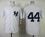 Wholesale Cheap Mitchell And Ness 1977 Yankees #44 Reggie Jackson White Throwback Stitched MLB Jersey