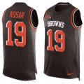 Wholesale Cheap Nike Browns #19 Bernie Kosar Brown Team Color Men's Stitched NFL Limited Tank Top Jersey