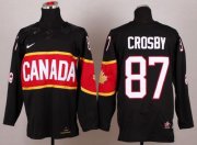 Wholesale Cheap Olympic 2014 CA. #87 Sidney Crosby Black Stitched NHL Jersey