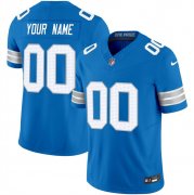 Cheap Men's Detroit Lions Active Player Custom Blue 2024 F.U.S.E. Vapor Limited Football Stitched Jersey