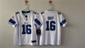 Cheap Women\'s Detroit Lions #16 Jared Goff White Vapor Football Stitched Jersey(Run Smaller)