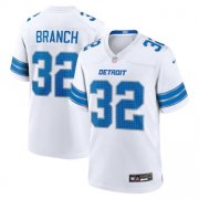 Cheap Men's Detroit Lions #32 Brian Branch White 2nd Alternate Game Nike Jersey