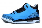 Wholesale Cheap Air Jordan 3 (III) Powder Blue Release Shoes blue/black/white