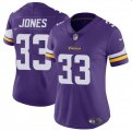 Cheap Women's Minnesota Vikings #33 Aaron Jones Purple Vapor Untouchable Limited Football Stitched Jersey(Run Small)