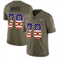 Wholesale Cheap Nike Buccaneers #78 Tristan Wirfs Olive/USA Flag Youth Stitched NFL Limited 2017 Salute To Service Jersey