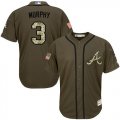 Wholesale Cheap Braves #3 Dale Murphy Green Salute to Service Stitched MLB Jersey