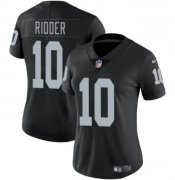 Cheap Women's Las Vegas Raiders #10 Desmond Ridder Black Vapor Stitched Jersey(Run Small)