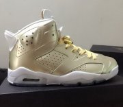 Wholesale Cheap Air Jordan 6 Retro Shoes Pale Gold/White