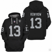 Wholesale Cheap Men's Las Vegas Raiders #13 Hunter Renfrow Black 2021 Pullover Hoodie