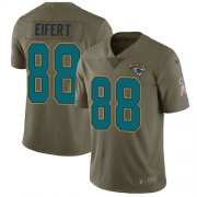 Wholesale Cheap Nike Jaguars #88 Tyler Eifert Olive Men's Stitched NFL Limited 2017 Salute To Service Jersey