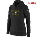 Wholesale Cheap Women's Nike Pittsburgh Steelers Heart & Soul Pullover Hoodie Black