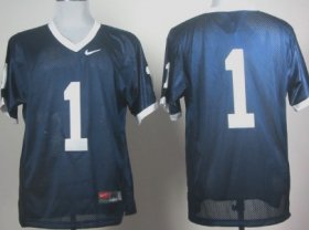 Wholesale Cheap Penn State Natty Lions #1 Navy Blue Jersey