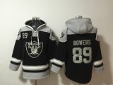 Cheap Men's Las Vegas Raiders #89 Brock Bowers Black Ageless Must-Have Lace-Up Pullover Hoodie