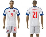 Wholesale Cheap Czech #21 Lafata Away Soccer Country Jersey