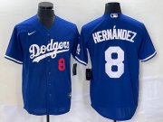 Cheap Men's Los Angeles Dodgers #8 Enrique Hern