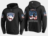 Wholesale Cheap Panthers #93 Bill Torrey NHL Banner Wave Usa Flag Black Hoodie