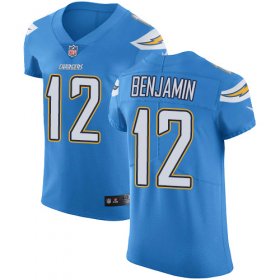 Wholesale Cheap Nike Chargers #12 Travis Benjamin Electric Blue Alternate Men\'s Stitched NFL Vapor Untouchable Elite Jersey