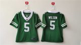 Cheap Women's New York Jets #5 Garrett Wilson Green Vapor Football Stitched Jersey(Run Small)