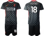 Wholesale Cheap Men 2020-2021 club Liverpool Second away 18 black Soccer Jerseys