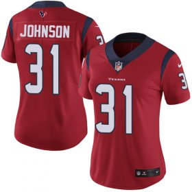 Wholesale Cheap Nike Texans #31 David Johnson Red Alternate Women\'s Stitched NFL Vapor Untouchable Limited Jersey