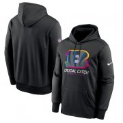 Men's Cincinnati Bengals Black 2024 Crucial Catch Club Pullover Hoodie