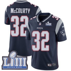 Wholesale Cheap Nike Patriots #32 Devin McCourty Navy Blue Team Color Super Bowl LIII Bound Men\'s Stitched NFL Vapor Untouchable Limited Jersey