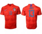 Wholesale Cheap USA #13 Jones Away Soccer Country Jersey