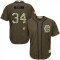 Wholesale Cheap Tigers #34 James McCann Green Salute to Service Stitched MLB Jersey