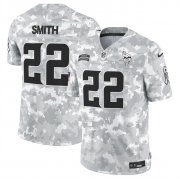 Men's Minnesota Vikings #22 Harrison Smith 2024 F.U.S.E Arctic Camo Salute To Service Limited Stitched Football Jersey