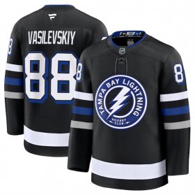 Men\'s Tampa Bay Lightning #88 Andrei Vasilevskiy Black 2024-25 Alternate Stitched Hockey Jersey