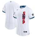 Wholesale Cheap Men's San Diego Padres Blank 2021 White All-Star Flex Base Stitched MLB Jersey