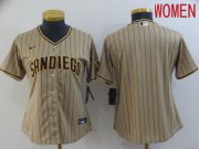 Wholesale Cheap Women San Diego Padres Blank brown Game 2021 Nike MLB Jerseys