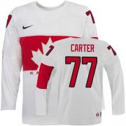 Wholesale Cheap Olympic 2014 CA. #77 Jeff Carter White Stitched NHL Jersey