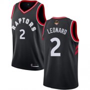 Cheap Raptors #2 Kawhi Leonard Black 2019 Finals Bound Youth Basketball Swingman Statement Edition Jersey