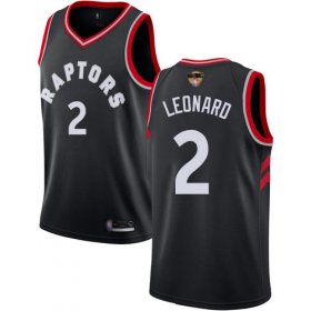 Cheap Raptors #2 Kawhi Leonard Black 2019 Finals Bound Youth Basketball Swingman Statement Edition Jersey