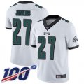 Wholesale Cheap Nike Eagles #27 Malcolm Jenkins White Men's Stitched NFL 100th Season Vapor Limited Jersey