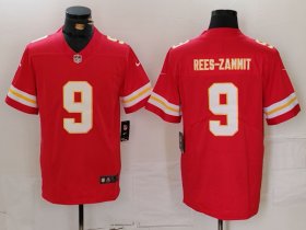 Men\'s Kansas City Chiefs #9 Louis Rees Zammit Red Vapor Limited Stitched Jersey