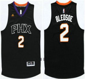 Wholesale Cheap Men\'s Phoenix Suns #2 Eric Bledsoe Revolution 30 Swingman 2015-16 New Black Jersey