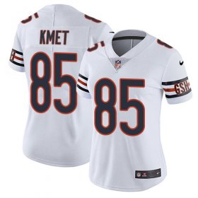 Wholesale Cheap Nike Bears #85 Cole Kmet White Women\'s Stitched NFL Vapor Untouchable Limited Jersey