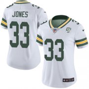 Wholesale Cheap Nike Packers #33 Aaron Jones White Women's 100th Season Stitched NFL Vapor Untouchable Limited Jersey