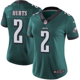 Wholesale Cheap Nike Eagles #2 Jalen Hurts Green Team Color Women\'s Stitched NFL Vapor Untouchable Limited Jersey