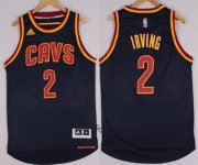 Wholesale Cheap Cleveland Cavaliers #2 Kyrie Irving Revolution 30 Swingman 2014 New Navy Blue Jersey