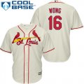 Wholesale Cheap Cardinals #16 Kolten Wong Cream Cool Base Stitched Youth MLB Jersey