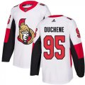 Wholesale Cheap Adidas Senators #95 Matt Duchene White Road Authentic Stitched Youth NHL Jersey