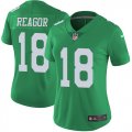 Wholesale Cheap Nike Eagles #18 Jalen Reagor Green Women's Stitched NFL Limited Rush Jersey